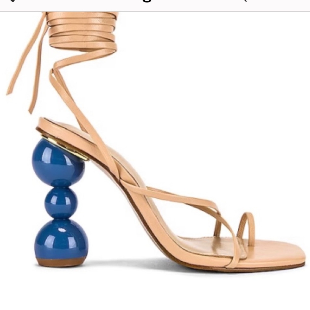 Song of Style Nude and Blue Heels